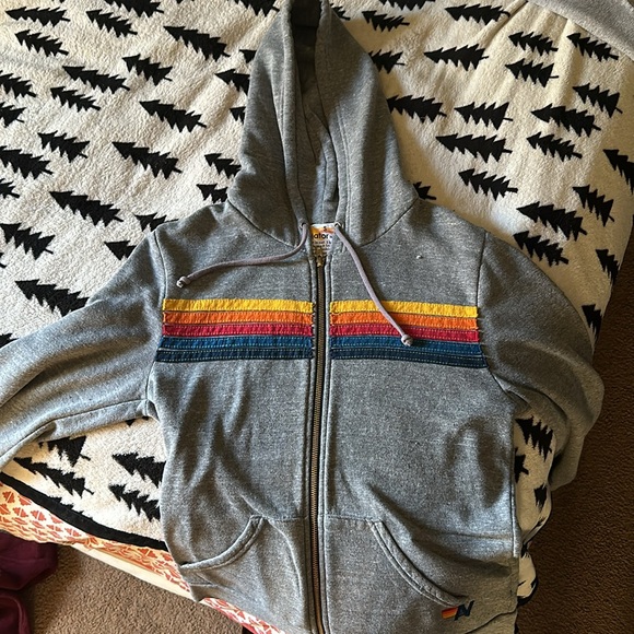 Aviator Nation Grey Zipup Hoodie - Picture 5 of 6